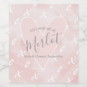 Witty Valentijnsdag Wine Gifts Wijn Etiket (Enkel label)