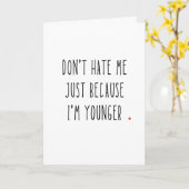 Witty Verjaardag Kaart voor oudere vriend of broer (Gele Bloem)