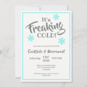 Witty Winter Cocktail Party Kaart (Voorkant)