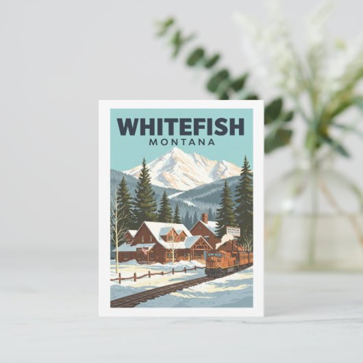  witvis Montana Briefkaart (Staand voorkant)