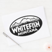 Witvis Montana ovaal berg stickers (Envelop)