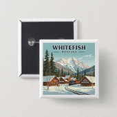  witvis Montana Vierkante Button 5,1 Cm (Voorkant /achterkant)