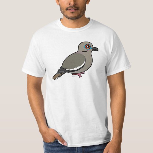 Witvleugelduif T-shirt (Voorkant)
