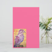 Witvleugelige Dove art Briefpapier (Staand voorkant)
