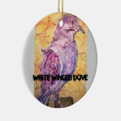 Witvleugelige Dove art Keramisch Ornament (Rechts)