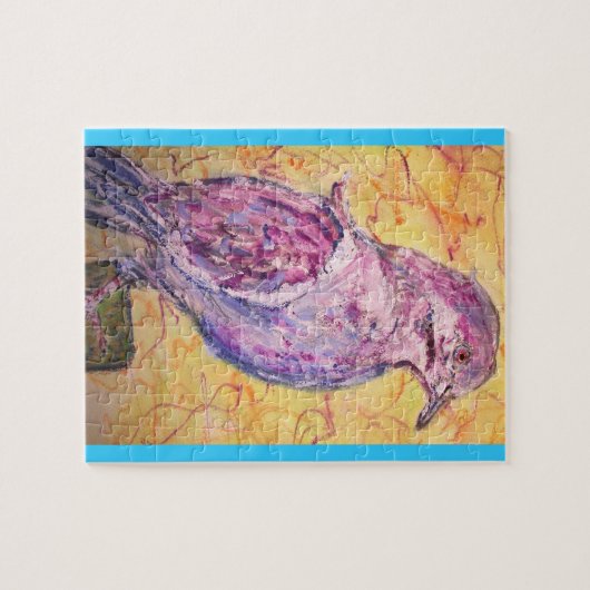 Witvleugelige Dove art Legpuzzel (Horizontaal)