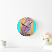 Witvleugelige Dove art Ronde Klok (Huis)