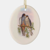 Witvleugelige rode torenvalk keramisch ornament (Rechts)