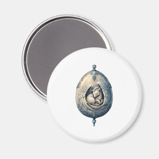 Witvleugelmagnet Magneet (Voorkant / Achterkant)