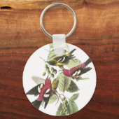 Witvleugelsneeuw Sleutelhanger (Voorkant)