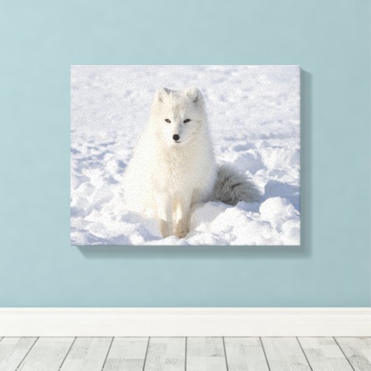 Witvos Canvas Afdruk (Insitu (Houten vloer))