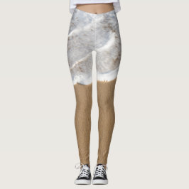 Witwassen in de oceaan leggings