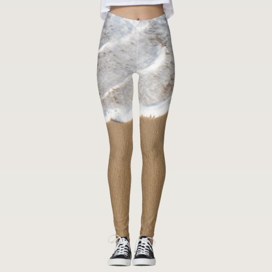 Witwassen in de oceaan leggings (Voorkant)