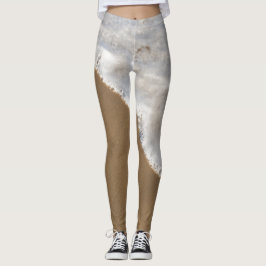 Witwassen in de oceaan leggings