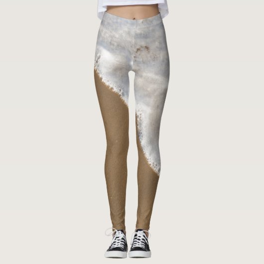 Witwassen in de oceaan leggings (Voorkant)