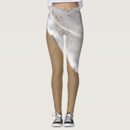 Witwassen in de oceaan leggings