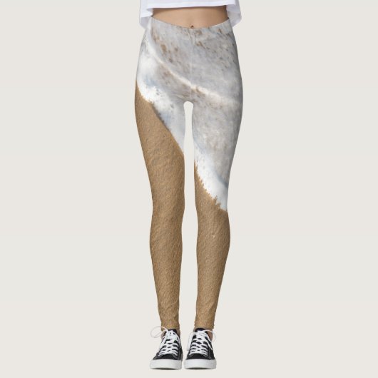 Witwassen in de oceaan leggings (Voorkant)