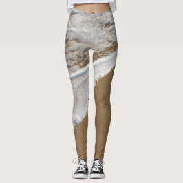 Witwassen in de oceaan leggings
