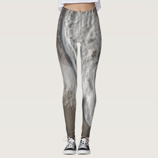 Witwassen in de oceaan leggings (Voorkant)