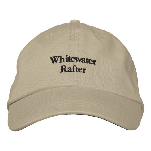 Witwaterraftster — Geborduurde Hoed Pet (Voorkant)