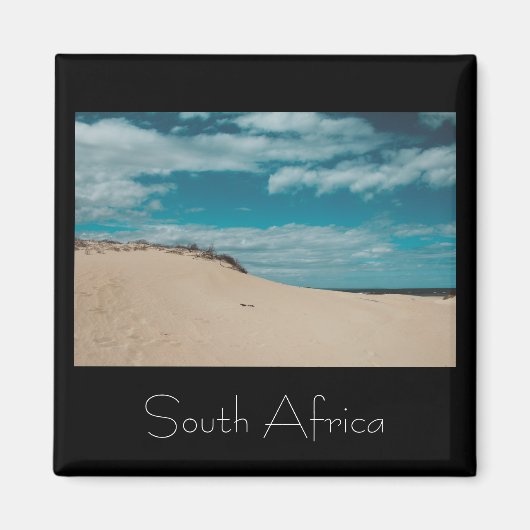 Witzand Beach Sand South Africa SA Magnet (Voorkant)