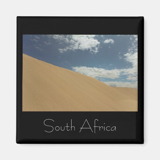 Witzand Beach Sand South Africa SA Magnet (Voorkant)