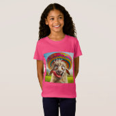Witziges Schaf mit Sombrero T-shirt (Voorkant volledig)