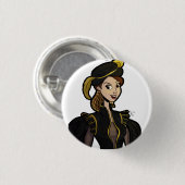 Wiven van Henry VIII Badge - Catherine Howard Ronde Button 3,2 Cm (Voorkant /achterkant)