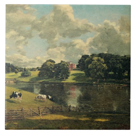 Wivenhoe Park door John Constable Tegeltje (Voorkant)