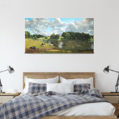 Wivenhoe Park, Essex van John Constable (1816) Canvas Afdruk (Insitu (Slaapkamer))