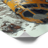 Wix 3D realistische foto: de gecrashte alien space Poster (Hoek)