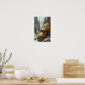 Wix 3D realistische foto: de gecrashte alien space Poster (Keuken)