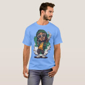 Wiz Khalifa as Cartoon boy funny friend T-shirt (Voorkant volledig)