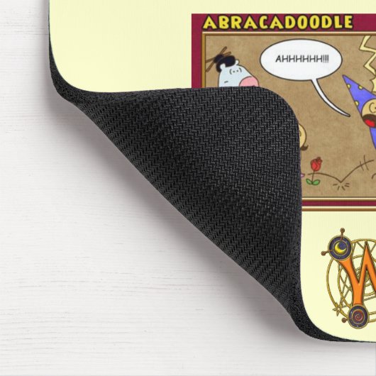 Wizard101 Abracadoedle Comic Mousepad Muismat (Hoek)