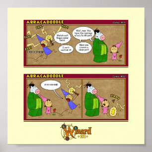 Wizard101 Abracadoedle Comic Poster