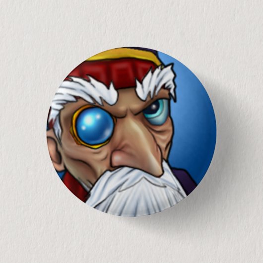 Wizard101 Merle Ambrose Ronde Button 3,2 Cm (Voorkant)
