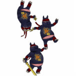 Wizard101 Ninja Pig Ornament Fotobeeldje Ornament<br><div class="desc">Wizard101 Ninja Pig Ornament</div>