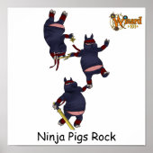 Wizard101 Ninja Pigs Poster (Voorkant)
