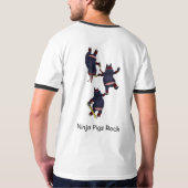 Wizard101 Ninja Varkenshirt - Mannen T-shirt (Achterkant volledig)