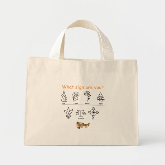 Wizard101-tas - Welk teken ben je? Mini Tote Bag (Voorkant)