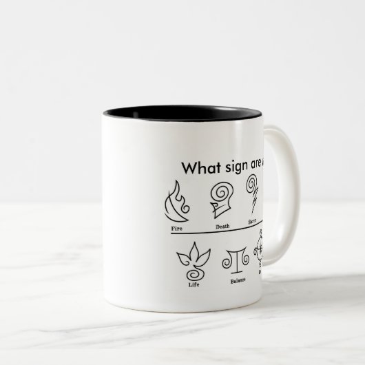 Wizard101 Welk teken ben je? Mok (Voorkant rechts)