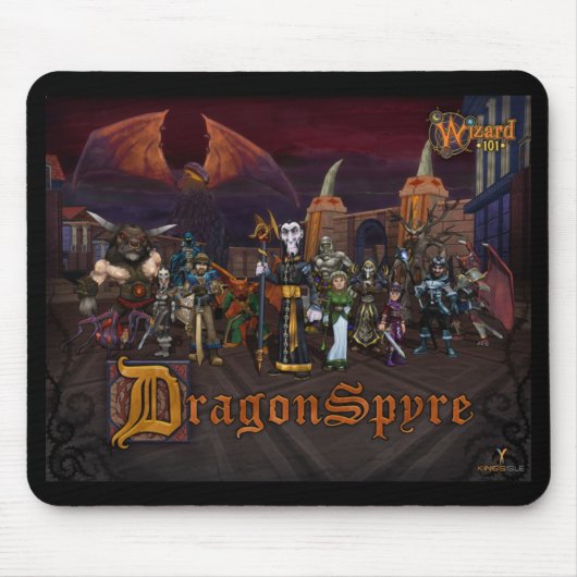 Wizard 101 Dragonspyre Mousepad Muismat (Voorkant)