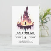 Wizard Aangepaste Uitnodiging voor verjaardag (Staand voorkant)