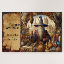 Wizard Art Print Fantasy Tovenarij Magische Artefa Legpuzzel