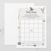 Wizard Baby shower Baby Bingo spel Kaart (Voorkant / Achterkant)