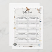 Wizard Baby shower Baby Trivia Spel Kaart (Voorkant / Achterkant)