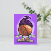 Wizard Basketball Briefkaart (Staand voorkant)