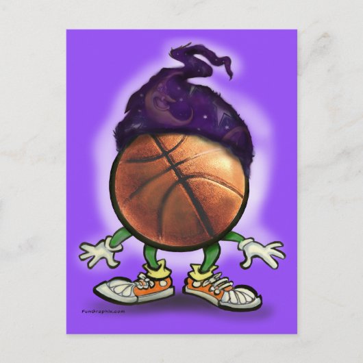 Wizard Basketball Briefkaart (Voorkant)