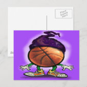 Wizard Basketball Briefkaart (Voorkant / Achterkant)
