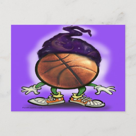 Wizard Basketball Briefkaart (Voorkant)